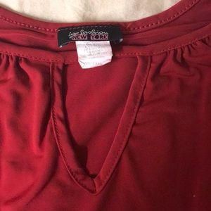 Tops - Red and gold off the shoulder blouse Tops - Red and gold off the shoulder blouse